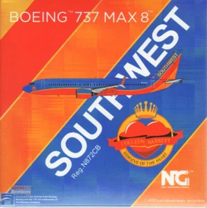 NGM88002 1:400 NG Model Southwest Airlines B737 Max8 Reg #N872CB 'Colleen - Picture 1 of 3
