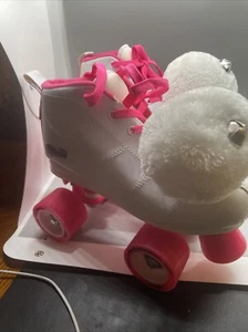 Crazy Rocket Size (4)Woman’s Skates Hot Pink & White W/bag - Picture 1 of 12