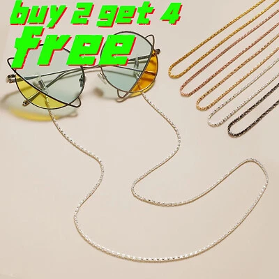 Glasses Spectacles Sunglasses Holder Chain Necklace Lanyard Cord Eyewear Eye 2+4