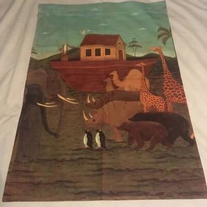 Noah’s ark Flag Warren Kimble Art 24x35 Double Sided Garden Flag - Picture 1 of 4