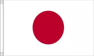 Bandera de Japón - 5 x 3 pies - 100 % poliéster país nacional Asia - Imagen 1 de 2