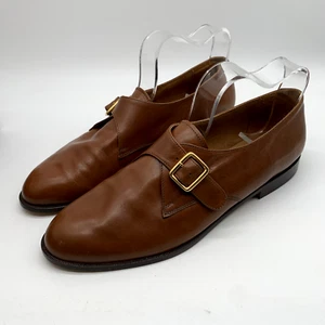 Russell & Bromley leather loafers shoes UK 7.5 EU40.5 VGC tan classic Vintage - Picture 1 of 12