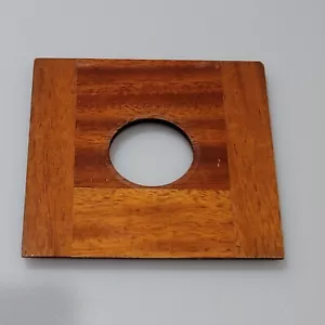 Wooden Lens Board 4" x 4" High quality, very clean, Copal #1....(BBB13) - Picture 1 of 2