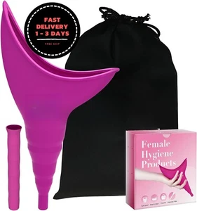 Orinal femenino reutilizable de silicona para mujer, embudo para orinar - Picture 1 of 7