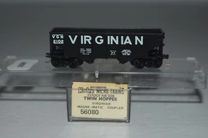 N Scale Kadee 56080 Virginian 33' Twin Bay Hopper 2102 C50071 - Picture 1 of 2