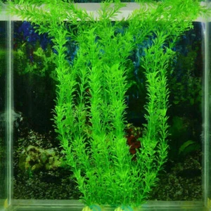 Aquarium Fish Tank Accessories Decor Green Grass Artificial T. Fake Plas Hot - Picture 1 of 10