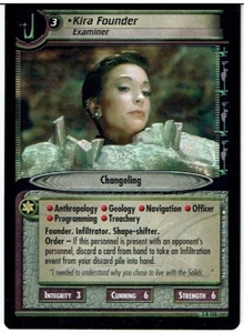 STAR TREK CCG 2E CALL TO ARMS RARE KARTE KIRA GRÜNDER 3R159 ex - Bild 1 von 1