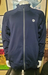 General Electric GE Logo Full Zip Track Jacket Windbreaker Electronic Large Nice - Picture 1 of 7