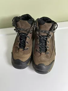 Timberland Hiking Boots Boys Size 10.5 Brown/Black Leather Lace-Up Boots #66832 - Picture 1 of 9
