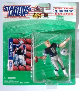 Figura de alineación inicial Troy Aikman de los Dallas Cowboys 1997 slu - Imagen 1 de 2