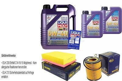 LIQUI MOLY, SCT GERMANY INSPEKTIONSKIT FILTER LIQUI MOLY ÖL 7L 5W-40 für BMW 5er E39 523i 520i 528i 3er