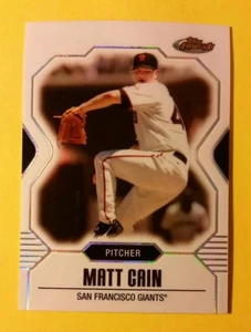 MATT CAIN (SP) REFRACTOR VARIATION #19 SAN FRANCISCO GIANTS 2007 TOPPS FINEST - Bild 1 von 3