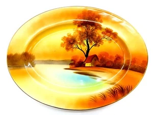 Vintage NORITAKE TREE IN THE MEADOW 11 1/2" Oval Serving Platter ~ EXCELLENT - Picture 1 of 3