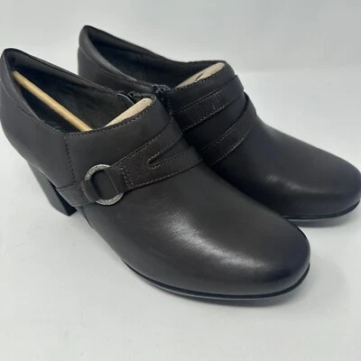 Кожаные стрелки Clarks Bendables Promise Katy серо-коричневые размер 11 ширина - Изображение 1 из 4