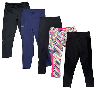 Leggings Lot 5 Women's Medium Mix Brands Yoga Pants Running Training Sportswear - Image 1 of 4