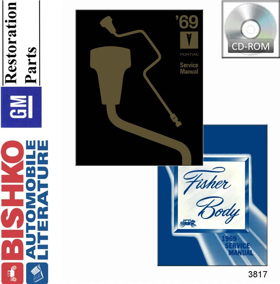 1969 Pontiac Catalina Tempest GTO Shop Service Repair Manual CD OEM Guide - Image 1 of 1