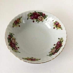 ROYAL NORFOLK ROSE DESIGN GETREIDE DESSERTSCHALE TRADITIONELL SEHR GUTER ZUSTAND WEISS ROSA GRÜN - Bild 1 von 5