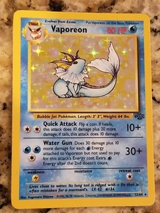 Pokémon Vaporeon Jungle 12/64 Holo 1st Edition Holo Rare - Picture 1 of 2