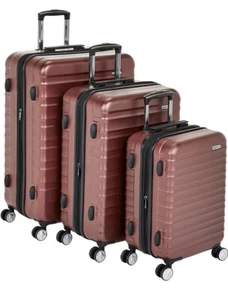 Premium Hardside Spinner Luggage with Built-In TSA Lock - 3-Piece - Red - Picture 1 of 6