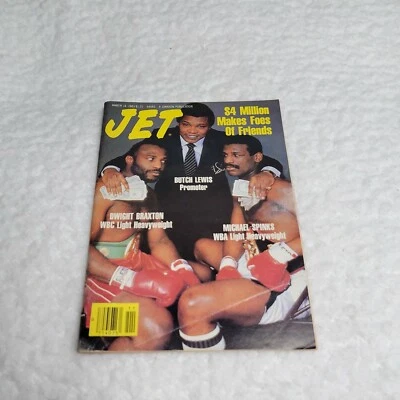 Dwight Braxton Michael Spinks Jet Magazine March 14, 1983 No Label Newstand vtg - Image 1 of 4