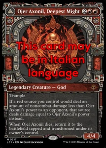 MTG OJER AXONIL, DEEPEST MIGHT 317 EXC OJER AXONIL, POSSANZA PROFONDA LCI X IT - Picture 1 of 1