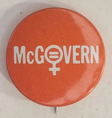 Women for George McGovern Presidential Campaign Pinback Button - Image 1 of 4