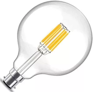 10W G125 B22 LED Filament Globe Bulb – Natural White 4000K - Picture 1 of 7