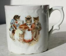 Cats Figurine Childs Ceramic Vintage Tea Cup Cats Turkey Napoleon Jumping Jack -