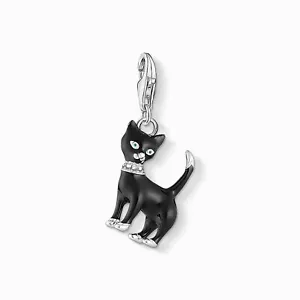 THOMAS SABO Charm Anhänger Schwarze Katze Sterlingsilber Kaltemail 1725-041-11 - Bild 1 von 2