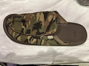 New Sanuk Men’s You Got My Back Camo Size 12 Slip On Woodland Camo Surfer Shoes - Picture 1 of 8