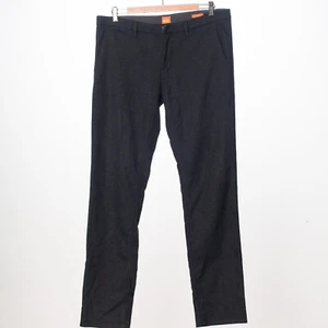 BOSS Pants Dark Gray Houndstooth Slim Fit Men’s Casual EU50 US34 - Picture 1 of 4