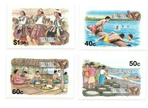 FULL SHEETS Tuvalu 1994 SC 681-4 - Christmas - 4 Sheets of 40 - MNH Cover