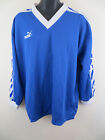 Vtg 90s PUMA Football Shirt Long Sleeve Soccer Jersey Blue German Trikot Mens XL