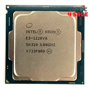 Intel Xeon E3-1220 V6 3.00GHz 4-Core 8MB LGA1151 Server Processor CPU SR329 72W - Picture 1 of 1