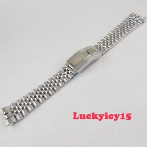 Silver 20mm Jubilee Stainless steel Bracelet watch band fit 40mm homage watch - Picture 1 of 6