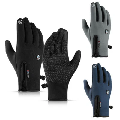 Guantes térmicos de invierno para moto a prueba de viento cálidos moto montar carreras deportes Foto 1 de 4