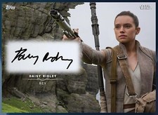 Topps Star Wars Card DAISY RIDLEY Authentic Autograph as REY SIG Digital Card