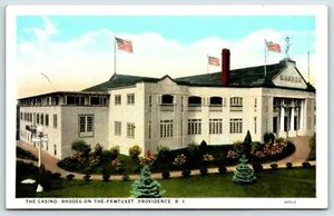  Postcard The Casino Rhodes On The Pawtuxet Providence R.I. A15 - Picture 1 of 2