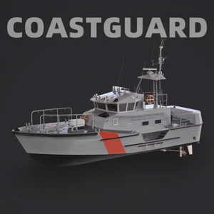 US COAST GUARD 47ft Motor Boat Scale 1:18/24 817/613mm 32"/24" RC Model Ship Kit - Picture 1 of 25