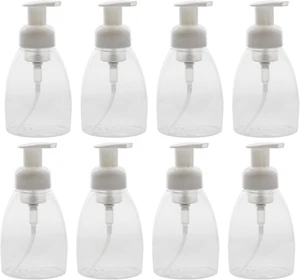 Foaming Soap Dispensers 8pk Bulk Plastic Foamer Bottles 8.5oz - Picture 1 of 11