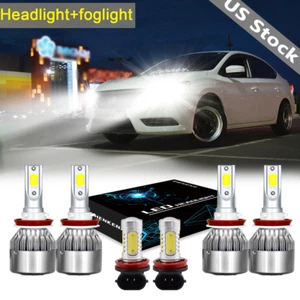 For Nissan Sentra 2013 2014 2015 6x LED Headlight Hi/Lo Beam Fog Light Bulb Kit - Picture 1 of 12