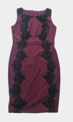 Vestido vaina Jax para mujer sin mangas 8 bordados superpuestos negocios trabajo vacaciones Foto 1 de 4