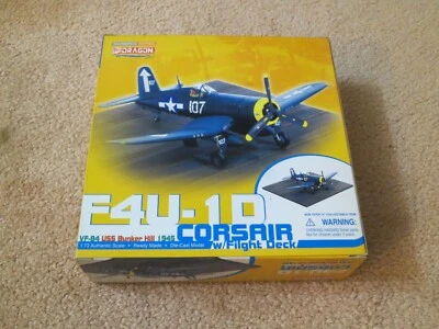 DRAGON WINGS 1:72 F4U-1D Corsair w/Flight Deck VF-84 USS Bunker Hill #50338 NEW - Image 1 of 4