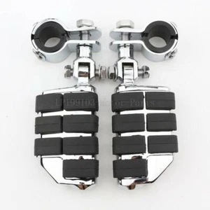 Chrome Foot Pegs Mount for Suzuki Intruder Volusia VS VL 700 750 800 1400 1500 - Picture 1 of 5