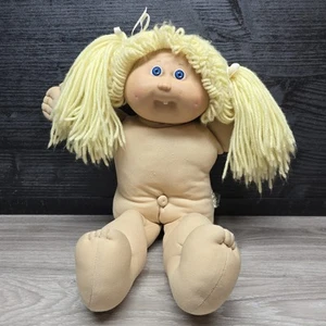 Muñeca Cabbage Patch Niños Rubia Coletas Ojos Azules 1985 Firmada Coleco - Imagen 1 de 10