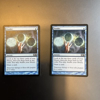 MTG- Ponder - 2012 Core (M12)- NM- MAGIC CARD - Image 1 of 2