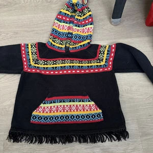 Hanna Anderson | nordischer mehrfarbiger Baumwollpullover Gr. 120 (Größe 6) - Bild 1 von 8