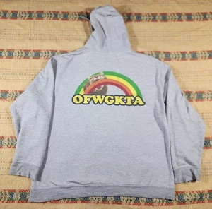 Odd Future Wolf Gang Kill ThemAll OFWGKTA Rainbow Cat Hoodie XL Skater Distress - Picture 1 of 16