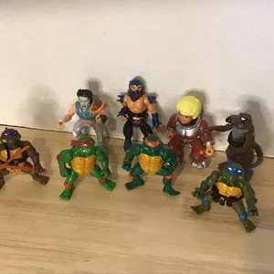 Lote de 8 Tortugas Ninja Adolescentes Mutantes 1988 1991 Trituradora Casey Jones TMNT - Imagen 1 de 7