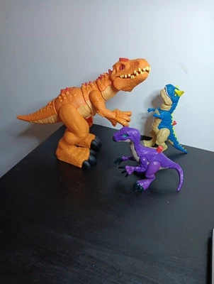 Mega Jurassic World Imaginext Indominus T-Rex Parque Jurásico Dinosaurio Plus 2 Más Foto 1 de 4